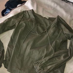 Green blouse from Abercrombie and Fitch